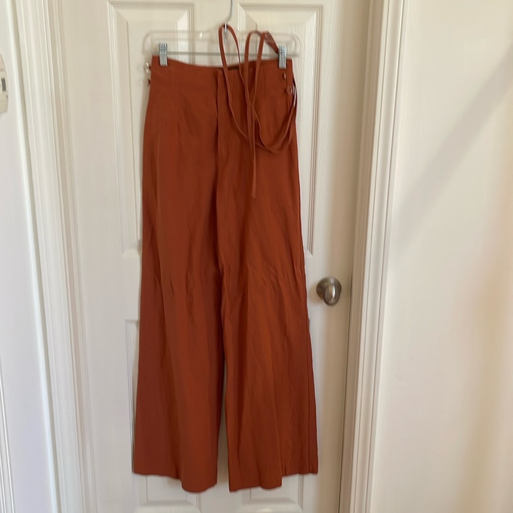 Zara burnt orange pant size small